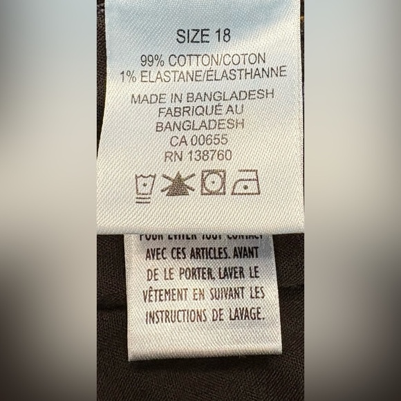 NWOT, Penningtons, 1948 Classic Denim Bermuda Shorts, 18W, Blue - Picture 7 of 9